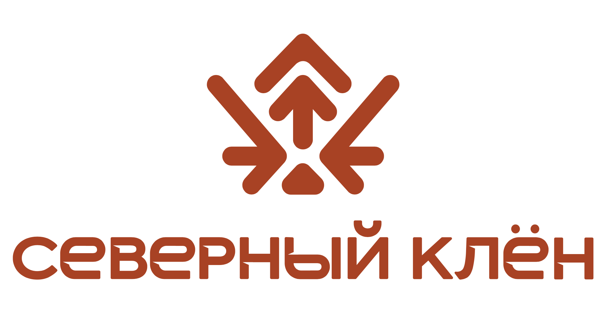 Первый эскиз логотипа: клён и архитектурные линии